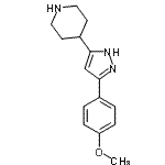 CAS#: 103660-47-5, 4-[3-(4-Methoxyphenyl)-1H-Pyrazol-5-Yl]Piperidine