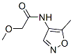 CAS#: 103747-72-4, 2-Methoxy-N-(5-Methyl-4-Isoxazolyl)-Acetamide