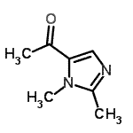 CAS 登录号：103747-88-2， 1-(1,2-二甲基-1H-咪唑-5-基)乙酮