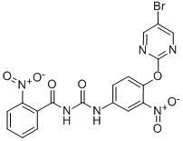 CAS#: 103829-01-2, N-(((4-((5-Bromo-2-Pyrimidinyl)Oxy)-3-Nitrophenyl)Amino)Carbonyl)-2-Nitrobenzamide