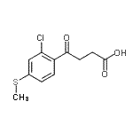 CAS#: 103860-95-3, 4-[2-Chloro-4-(Methylsulfanyl)Phenyl]-4-Oxobutanoic Acid