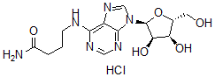 CAS#: 104124-24-5, 4-[[9-[(2S,3R,4S,5R)-3,4-Dihydroxy-5-(Hydroxymethyl)Oxolan-2-Yl]Purin-6-Yl]Amino]Butanamide Hydrochloride