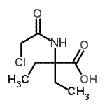 CAS 登录号：104234-94-8， 2-[(氯乙酰基)氨基]-2-乙基丁酸