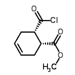 CAS 登录号：104265-86-3， 甲基(1R,6S)-6-(氯甲酰基)-3-环己烯-1-羧酸酯