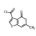 CAS#: 104270-66-8, 6-Methyl-4-Oxo-4H-Furo[3,2-c]Pyran-3-Carbonyl Chloride