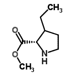 CAS 登录号：104561-32-2， 甲基3-乙基-L-脯氨酸酯