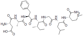 CAS 登录号：10465-12-0， 章鱼唾腺精C-封端七肽