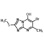 CAS#: 104690-49-5, 6-Bromo-5-Methyl-2-(Methylsulfanyl)[1,2,4]Triazolo[1,5-a]Pyrimidin-7-Ol