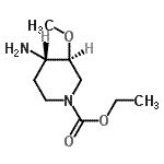 CAS#: 104860-32-4, Ethyl (3S,4S)-4-Amino-3-Methoxy-1-Piperidinecarboxylate