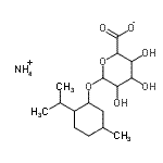 CAS#: 104874-25-1, Ammonium 2-Isopropyl-5-Methylcyclohexyl Hexopyranosiduronate