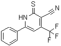CAS 登录号：104960-49-8， 6-苯基-2-硫代-4-(三氟甲基)-1,2-二氢-3-吡啶甲腈