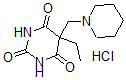 CAS 登录号：10502-04-2， 5-乙基-5-(哌啶甲基)巴比妥酸盐酸盐