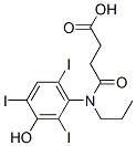 CAS 登录号：10515-72-7， 3-[[N-(3-羟基-2,4,6-三碘苯基)-N-丙基氨基]羰基]丙酸