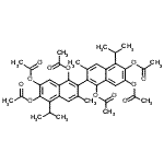 CAS#: 105201-55-6, 5,5'-Diisopropyl-3,3'-Dimethyl-2,2'-Binaphthalene-1,1',6,6',7,7'-Hexayl Hexaacetate