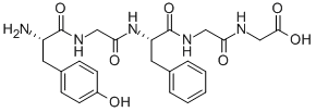 CAS 登录号：105250-85-9， 2-[[2-[[(2S)-2-[[2-[[(2S)-2-氨基-3-(4-羟基苯基)丙酰]氨基]乙酰基]氨基]-3-苯基丙酰基]氨基]乙酰基]氨基]乙酸