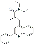 CAS 登录号：105279-00-3， N,N-二乙基-2-甲基-3-(2-苯基喹啉-4-基)丙酰胺