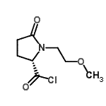 CAS 登录号：105425-16-9， 1-(2-甲氧基乙基)-5-氧代-L-脯氨酰氯