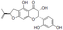 CAS 登录号：105454-03-3， (2R,6R,7S)-7-(2,4-二羟基苯基)-4,6-二羟基-2-丙-1-烯-2-基-2,3,6,7-四氢呋喃并[3,2-g]苯并吡喃-5-酮
