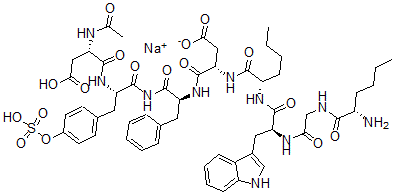 CAS 登录号：105504-60-7， N-乙酰基-正亮氨酸(28,31)-缩胆囊素(26-33)