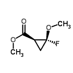 CAS 登录号：105783-72-0， 甲基(1S,2R)-2-氟-2-甲氧基环丙烷羧酸酯