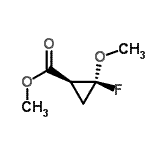 CAS 登录号：105783-74-2， 甲基(1S,2S)-2-氟-2-甲氧基环丙烷羧酸酯