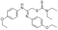 CAS 登录号：105858-95-5， [2-[(4-乙氧基苯基)氨基]-2-(4-乙氧基苯基)亚氨基乙基]二乙基氨基二硫代甲酸酯