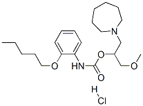 CAS 登录号：105919-73-1， [1-(氮杂环庚-1-基)-3-甲氧基丙烷-2-基]N-(2-戊氧基苯基)氨基甲酸酯