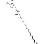 CAS 登录号：105955-10-0， N-[2-(3,4-二羟基苯基)乙基]十八烷酰胺