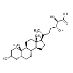 CAS 登录号：1061-64-9， (2R,3R,6R)-2,3-二羟基-6-[(3R,5R,8R,9S,10S,13R,14S,17R)-3-羟基-10,13-二甲基十六碳氢-1H-环戊二烯并[a]菲-17-基]庚酸