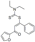 CAS 登录号：106128-43-2， [(E)-3-呋喃-2-基-3-氧代-1-苯基丙-1-烯基]二乙基氨基二硫代甲酸酯