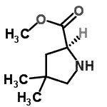 CAS 登录号：106230-19-7， 甲基(2S)-4,4-二甲基吡咯烷-2-羧酸酯