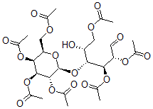 CAS 登录号：106256-88-6， [(2R,3S,4S,5R,6S)-3,5-二乙酰氧基-2-(乙酰氧基甲基)-6-[(2R,3R,4S,5R)-1,4,5-三乙酰氧基-2-羟基-6-氧代己烷-3-基]氧基四氢吡喃-4-基]乙酸酯
