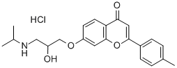 CAS#: 106287-81-4, 7-[2-Hydroxy-3-(Propan-2-Ylamino)Propoxy]-2-(4-Methylphenyl)Chromen-4-One Hydrochloride