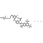 CAS#: 106359-91-5, Trisodium 7-{[2-(Carbamoylamino)-4-{[4-Fluoro-6-({2-[2-(Vinylsulfonyl)Ethoxy]Ethyl}Amino)-1,3,5-Triazin-2-Yl]Amino}Phenyl]Diazenyl}-1,3,6-Naphthalenetrisulfonate