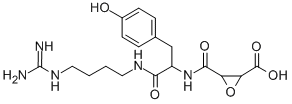 CAS 登录号：106396-24-1， 3-[[1-[4-(二氨基亚甲基氨基)丁基氨基]-3-(4-羟基苯基)-1-氧代丙烷-2-基]氨基甲酰]环氧乙烷-2-羧酸