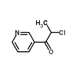 CAS 登录号：106430-50-6， 2-氯-1-(3-吡啶基)-1-丙酮