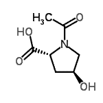 CAS 登录号：106564-72-1， (4S)-1-乙酰基-4-羟基-D-脯氨酸