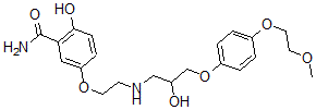 CAS#: 106716-46-5, 2-Hydroxy-5-[2-[[2-Hydroxy-3-[4-(2-Methoxyethoxy)Phenoxy]Propyl]Amino]Ethoxy]Benzamide