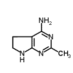 CAS#: 106727-80-4, 2-Methyl-5,6-Dihydro-1H-Pyrrolo[2,3-d]Pyrimidin-4-Amine