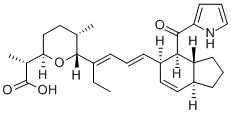 CAS#: 106803-22-9, (2R)-2-[(2R,5S,6R)-6-[(3E,5E)-6-[(3aR,4S,5R,7aS)-4-(1H-Pyrrole-2-Carbonyl)-2,3,3a,4,5,7a-Hexahydro-1H-Inden-5-Yl]Hexa-3,5-Dien-3-Yl]-5-Methyloxan-2-Yl]Propanoic Acid
