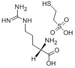 CAS 登录号：106854-46-0， (2S)-2-氨基-5-(二氨基亚甲基氨基)戊酸;2-硫基乙烷磺酸