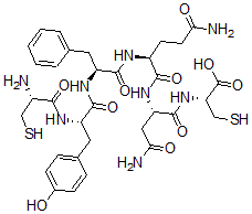 CAS 登录号：106897-47-6， L-半胱氨酰-L-酪氨酰-L-苯丙氨酰-L-谷氨酰胺酰-L-天冬氨酰胺酰-L-半胱氨酸