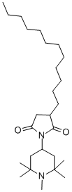 CAS 登录号:106917-30-0, 3-十二烷基-1-(1,2,2,6,6-五甲基哌啶-4-基)吡咯烷-2,5-二酮