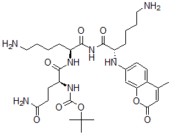 CAS#: 106984-12-7, Tert-Butyl N-[(2S)-5-Amino-1-[[(2S)-6-Amino-1-[[(2S)-6-Amino-2-[(4-Methyl-2-Oxochromen-7-Yl)Amino]Hexanoyl]Amino]-1-Oxohexan-2-Yl]Amino]-1,5-Dioxopentan-2-Yl]Carbamate