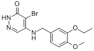 CAS#: 107186-52-7, 4-Bromo-5-[(3-Ethoxy-4-Methoxyphenyl)Methylamino]-2H-Pyridazin-3-One