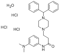 CAS#: 107314-65-8, 3-(4-Benzhydrylpiperazin-1-Yl)-N-(3-Dimethylaminophenyl)Propanamide Trihydrochloride