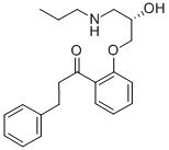 CAS 登录号：107381-32-8， 1-[2-[(2S)-2-羟基-3-丙基氨基丙氧基]苯基]-3-苯基丙烷-1-酮