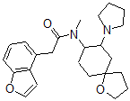 CAS 登录号：107431-28-7， 2-(1-苯并呋喃-4-基)-N-甲基-N-(7-吡咯烷-1-基-1-氧杂螺[4.5]癸烷-8-基)乙酰胺