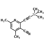 CAS#: 107469-28-3, 4,6-Dimethyl-2-[(Trimethylsilyl)Ethynyl]Nicotinonitrile