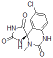 CAS 登录号：107583-21-1， (4R)-6-氯-3-甲基螺[1H-喹唑啉-4,5'-咪唑烷]-2,2',4'-三酮
